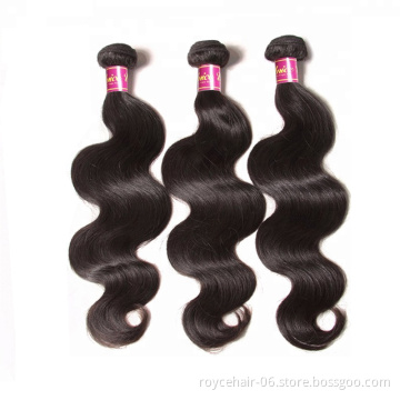 100% durable remy human hair brazilian hair weave bundles with closure accept paypal